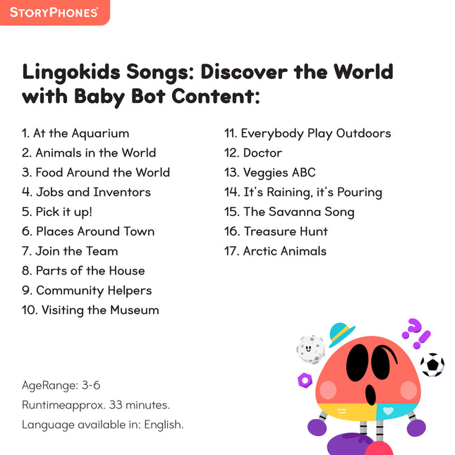 Lingokids Songs: Discover the World with Baby Bot StoryShield