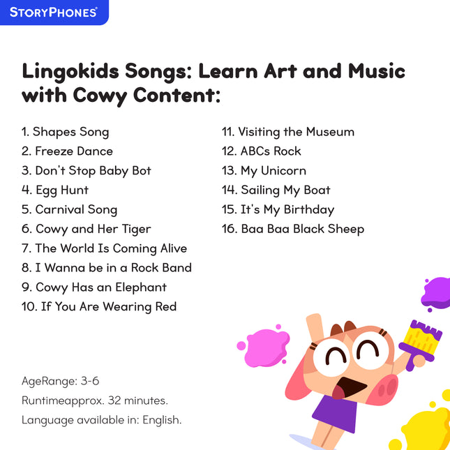 Lingokids Songs: Learn Art and Music with Cowy StoryShield