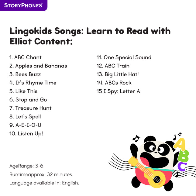 Lingokids Songs: Learn to Read with Elliot StoryShield