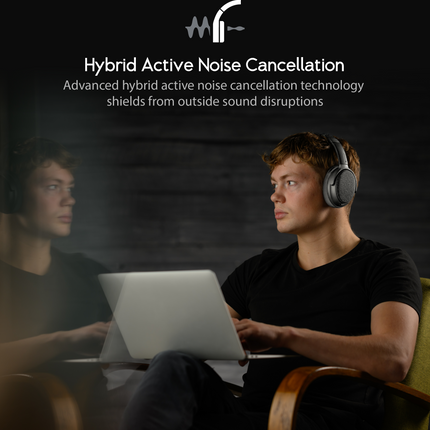 Fokus+ ANC Headphones with Wireless Charging Stand