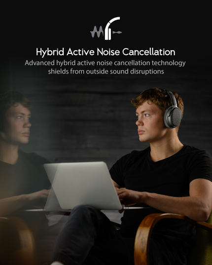 Fokus+ ANC Headphones with Wireless Charging Stand