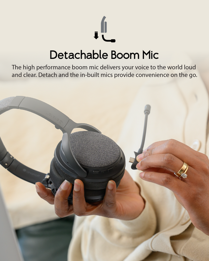 Fokus+ ANC Headphones with Wireless Charging Stand