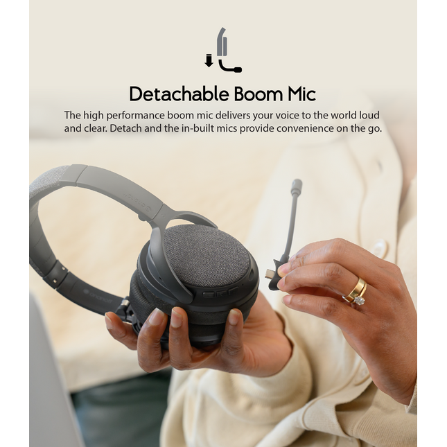 Fokus+ ANC Headphones with Wireless Charging Stand