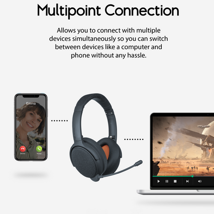 Fokus+ ANC Headphones with Wireless Charging Stand