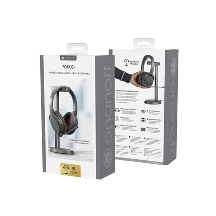Fokus+ ANC Headphones with Wireless Charging Stand